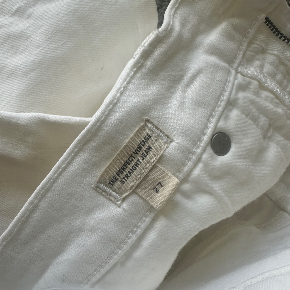 Madewell Women's Straight Leg Jeans - white